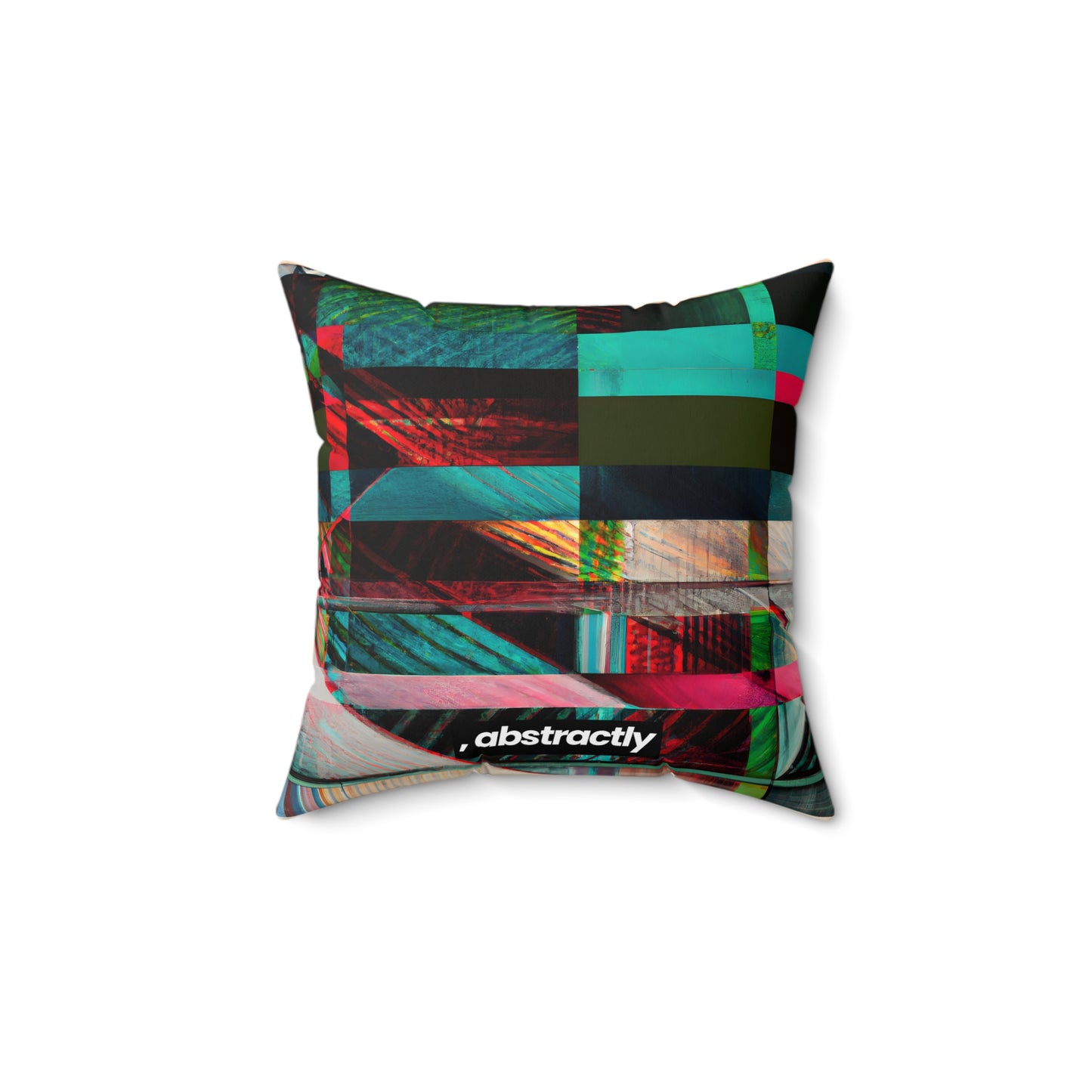 Adrian Goddard - Applied Force, Abstractly - Faux Suede Throw Pillow