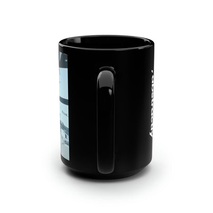 Noble Ledger - Tax, Abstractly - Black Ceramic Mug 15oz