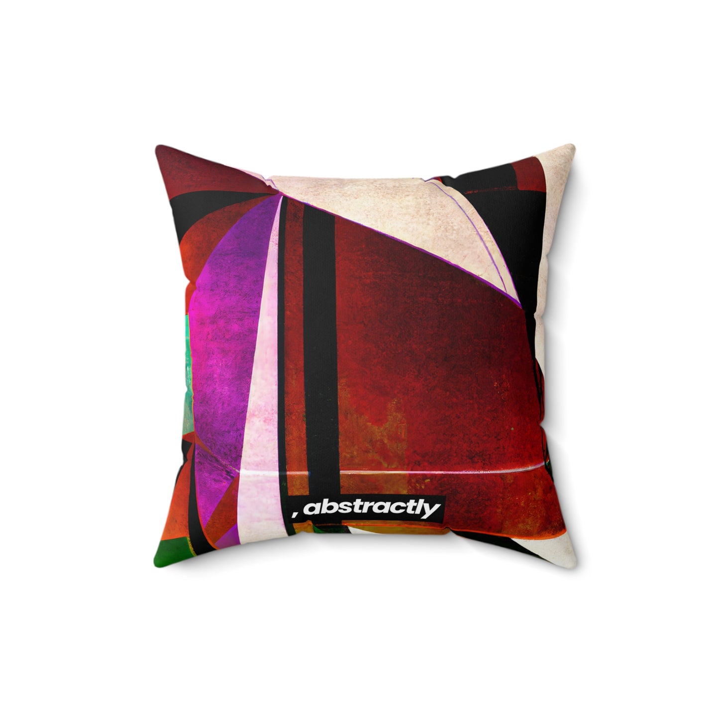 Fiona Hubble - Applied Force, Abstractly - Faux Suede Throw Pillow