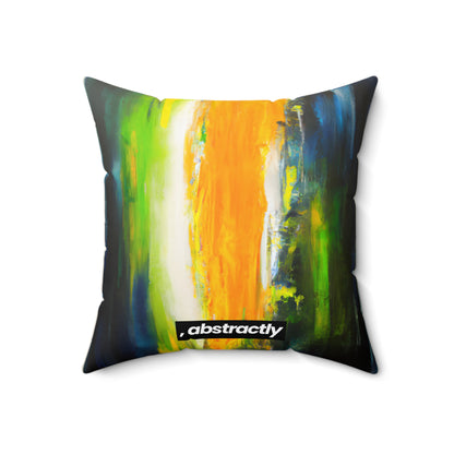 Aetherium Oxide - Fluorine, Abstractly - Faux Suede Throw Pillow