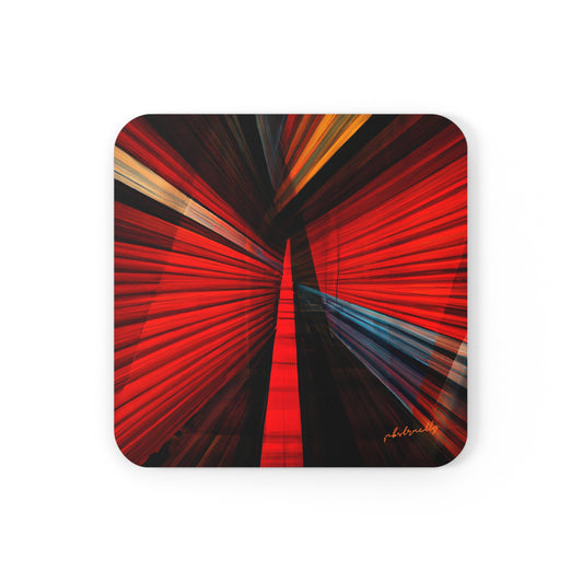 Eleanor Finchley - Electromagnetic Force, Abstractly - Corkwood Coaster Set of 4