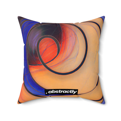 Marilyn Schwartz - Air Resistance Force, Abstractly - Faux Suede Throw Pillow