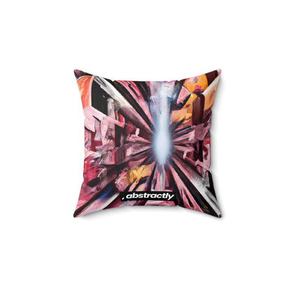 Imogen Hartley - Applied Force, Abstractly - Faux Suede Throw Pillow