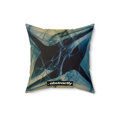 Helen Bertrand - Magnetic Force, Abstractly - Faux Suede Throw Pillow