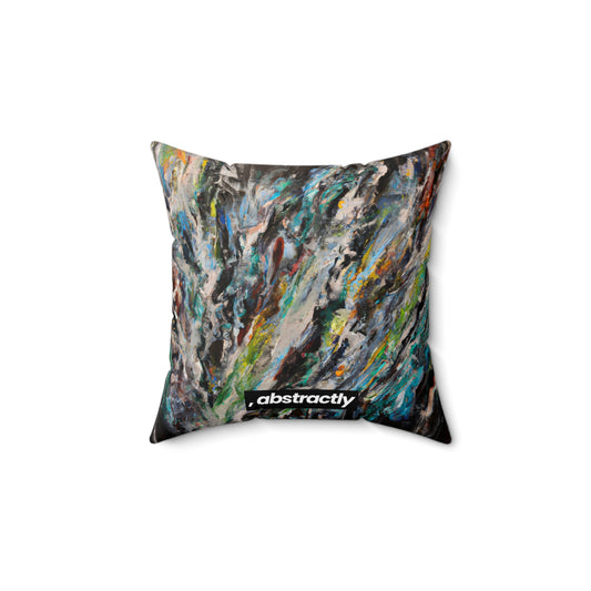 Boniface Spectrum - Chemistry, Abstractly - Faux Suede Throw Pillow