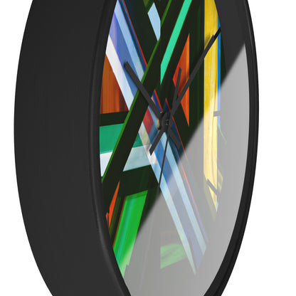 Chester Strauss - Friction Force, Abstractly - Wall Clock