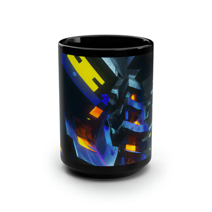 BluePeak Financial - Depreciation, Abstractly - Black Ceramic Mug 15oz