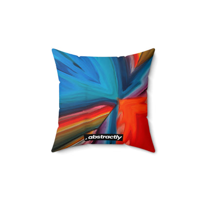 Barbara Fitzpatrick - Magnetic Force, Abstractly - Faux Suede Throw Pillow