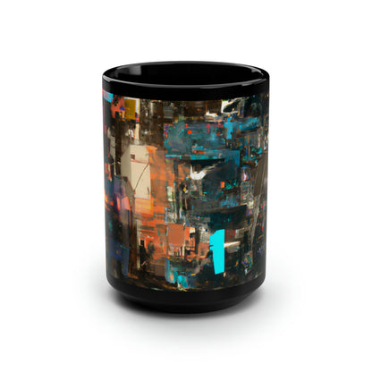 EverPeak Finance - Depreciation, Abstractly - Black Ceramic Mug 15oz