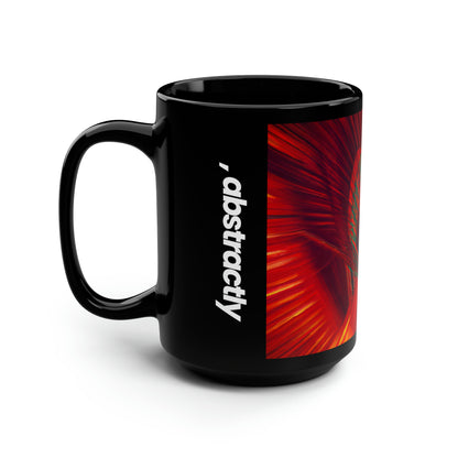 Margaret Rosenbaum - Spring Force, Abstractly - Black Ceramic Mug 15oz