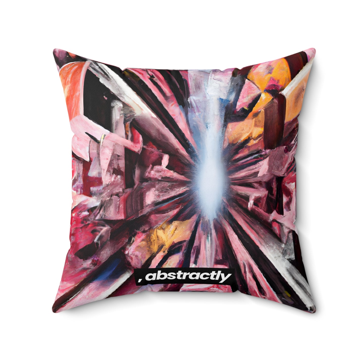 Imogen Hartley - Applied Force, Abstractly - Faux Suede Throw Pillow