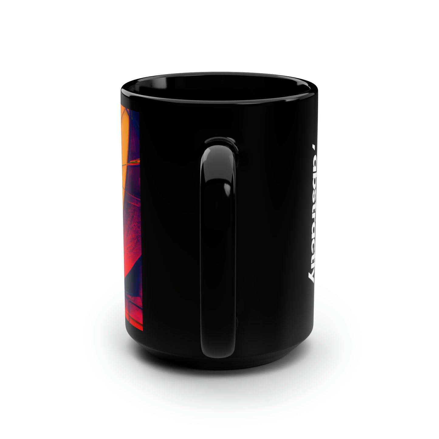 Claudia Henningsen - Air Resistance Force, Abstractly - Black Ceramic Mug 15oz