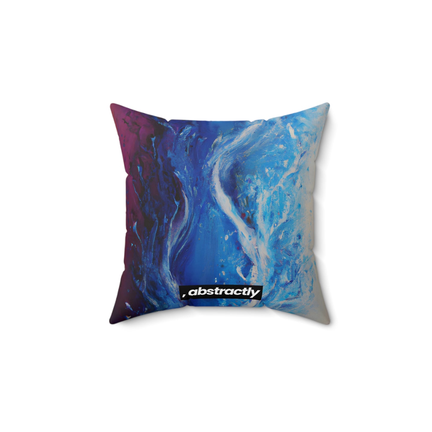 Cerulean Acidum - Chemistry, Abstractly - Faux Suede Throw Pillow