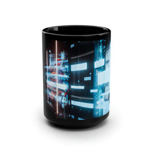 Silver Crest Financial - Debit, Abstractly - Black Ceramic Mug 15oz