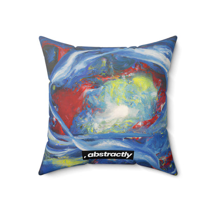 Tritium Firestone - Chemistry, Abstractly - Faux Suede Throw Pillow