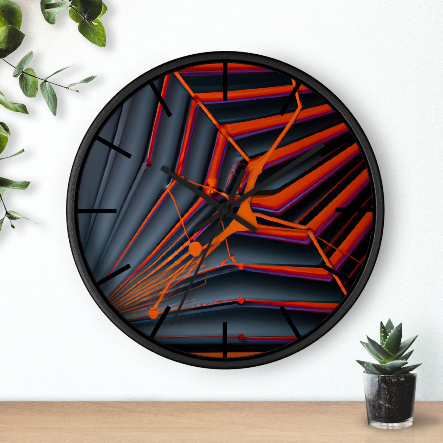 Marilyn Rothstein - Magnetic Force, Abstractly - Wall Clock