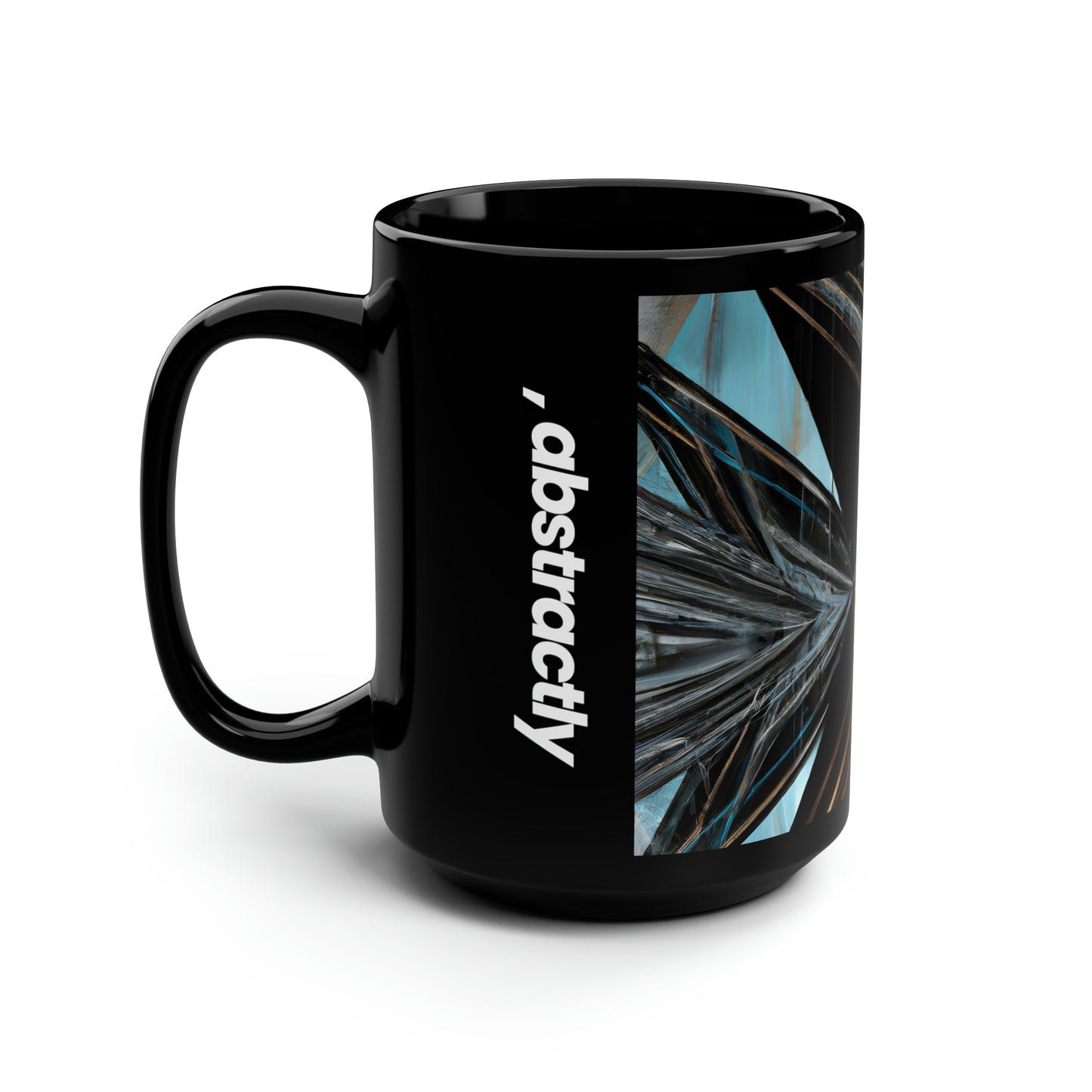 Penelope O'Sullivan - Spring Force, Abstractly - Black Ceramic Mug 15oz