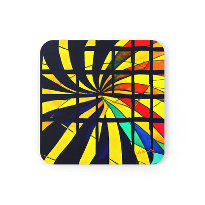 Geraldine Sutherland - Normal Force, Abstractly - Corkwood Coaster Set of 4