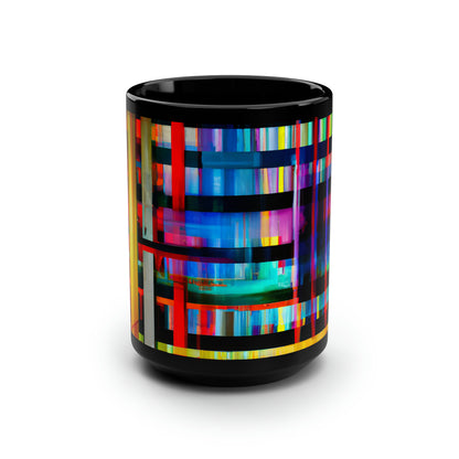 Pasty Jenkins - Electromagnetic Force, Abstractly - Black Ceramic Mug 15oz