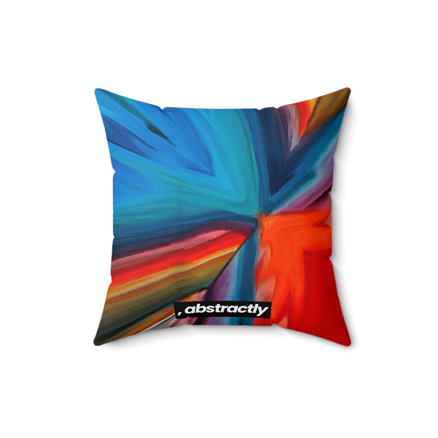 Barbara Fitzpatrick - Magnetic Force, Abstractly - Faux Suede Throw Pillow