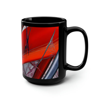 Stanley Marshall - Spring Force, Abstractly - Black Ceramic Mug 15oz