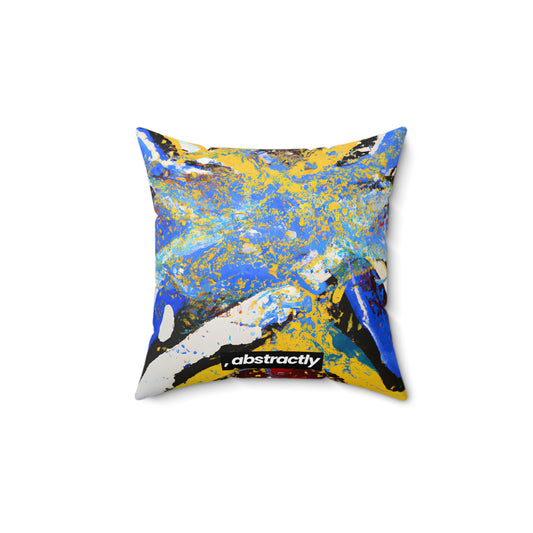 Petrivnium Oxide - Chemistry, Abstractly - Faux Suede Throw Pillow