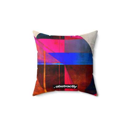 Marion Friesner - Strong Force, Abstractly - Faux Suede Throw Pillow