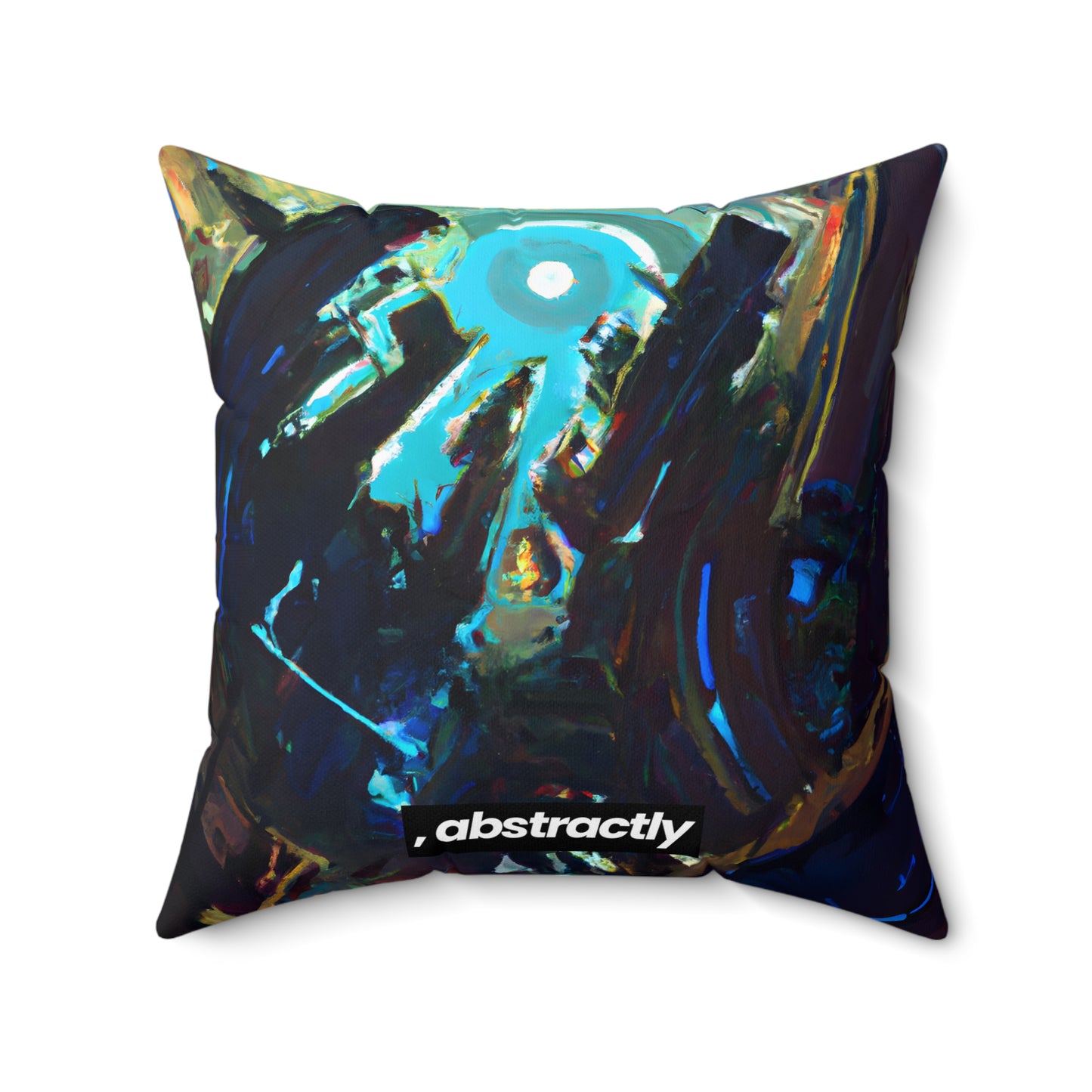 Summit Ledger - Principle, Abstractly - Faux Suede Throw Pillow