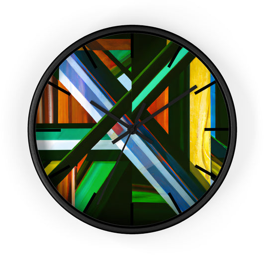 Chester Strauss - Friction Force, Abstractly - Wall Clock