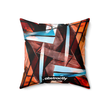 Lilian Hawking - Electric Force, Abstractly - Faux Suede Throw Pillow