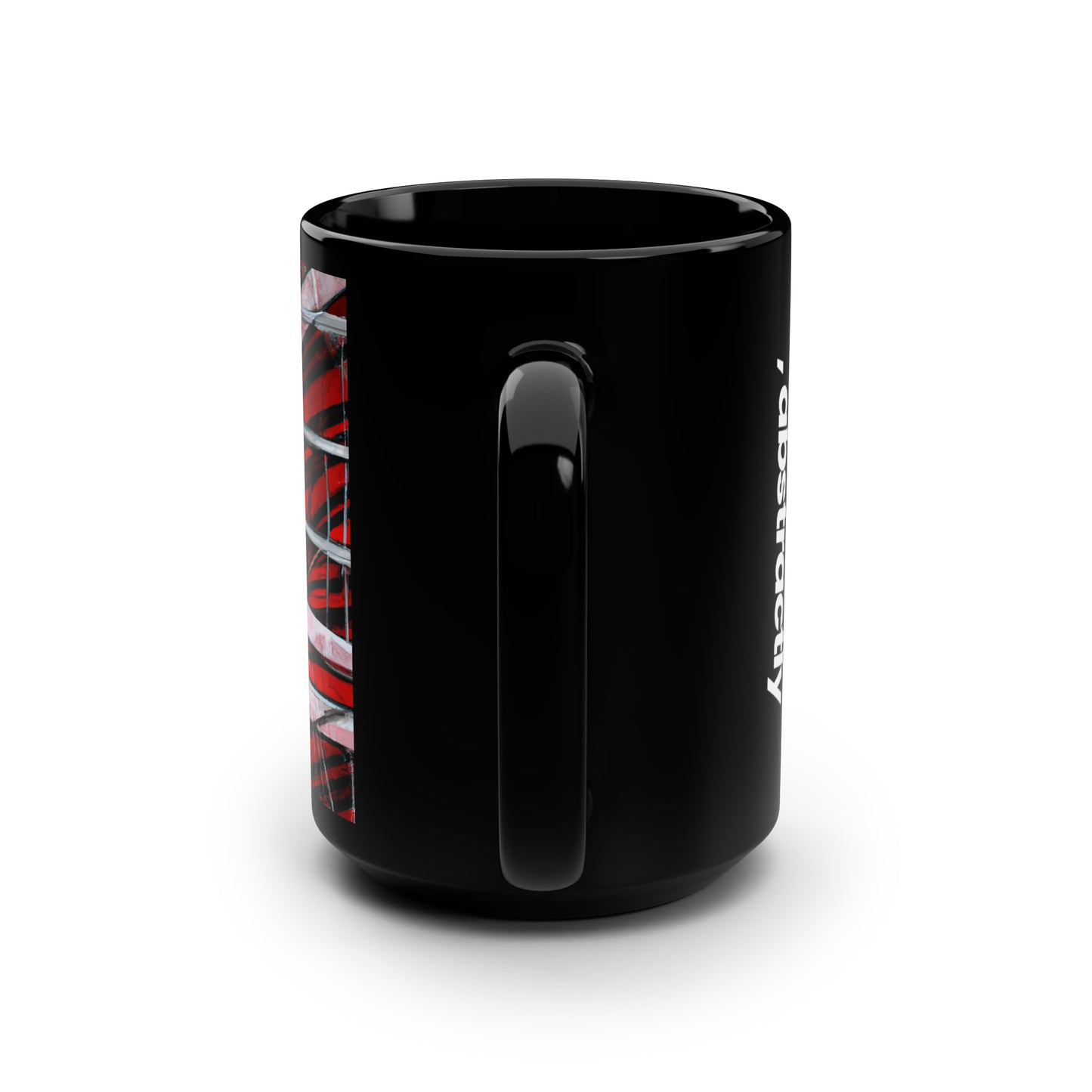 Madison Fletcher - Spring Force, Abstractly - Black Ceramic Mug 15oz