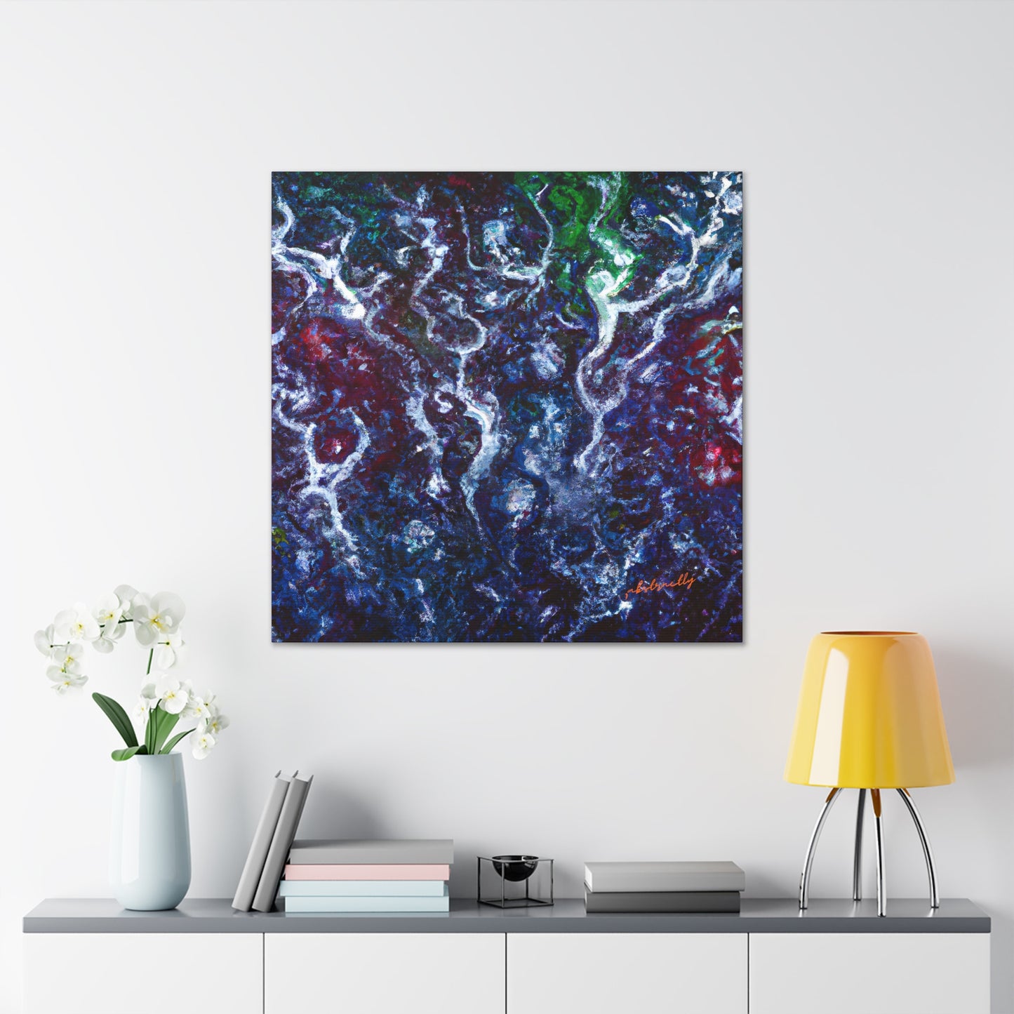 Violet Emission Oxide - Chemistry, Abstractly - Canvas