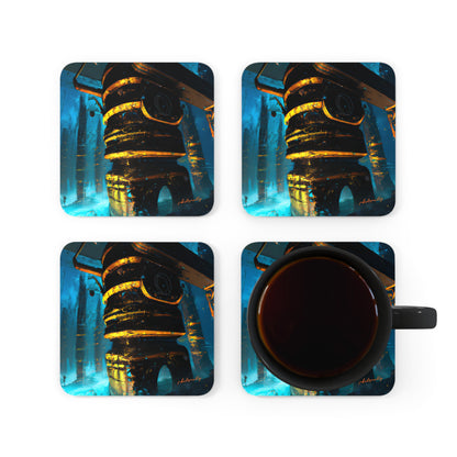 Valor Point - Capital, Abstractly - Corkwood Coaster Set of 4