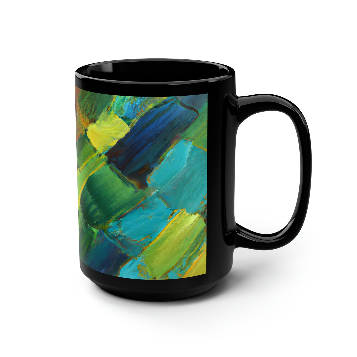 Zephyr Helium Hydride - Boron, Abstractly - Black Ceramic Mug 15oz