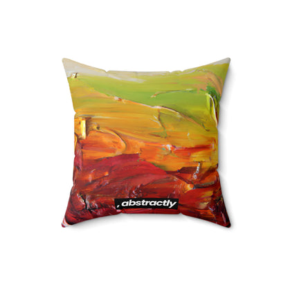 Quantum Crystalinium - Manganese, Abstractly - Faux Suede Throw Pillow