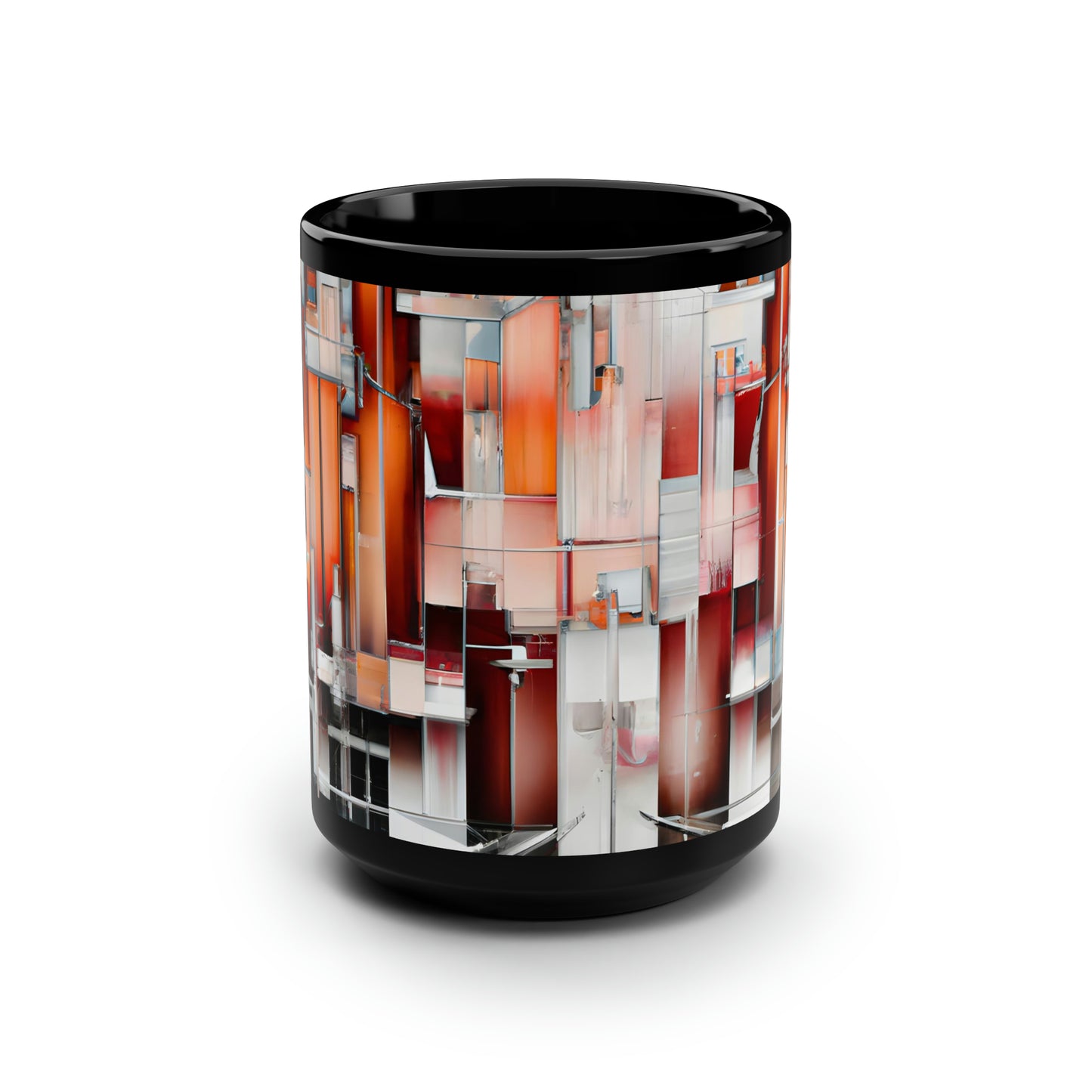 Vera Lockwood - Strong Force, Abstractly - Black Ceramic Mug 15oz