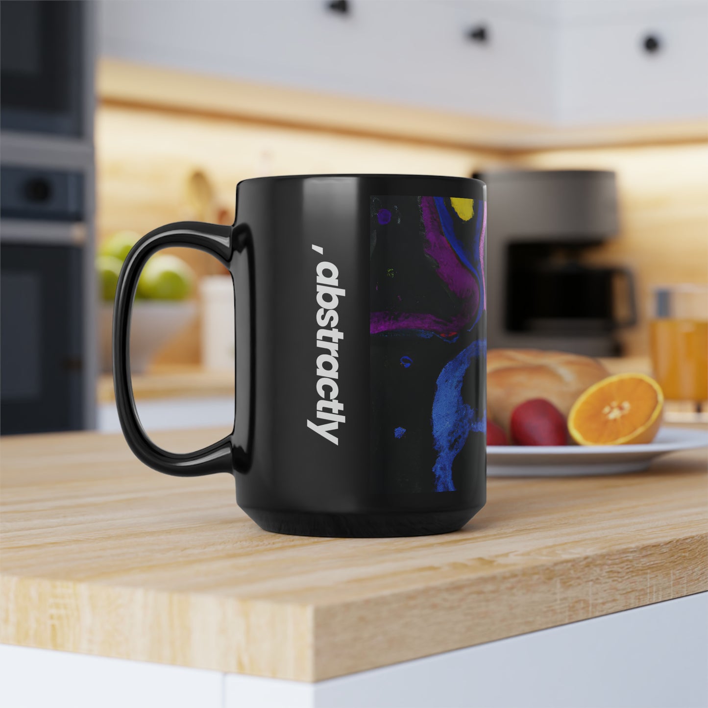 Zephyrium Oxide - Chemistry, Abstractly - Black Ceramic Mug 15oz