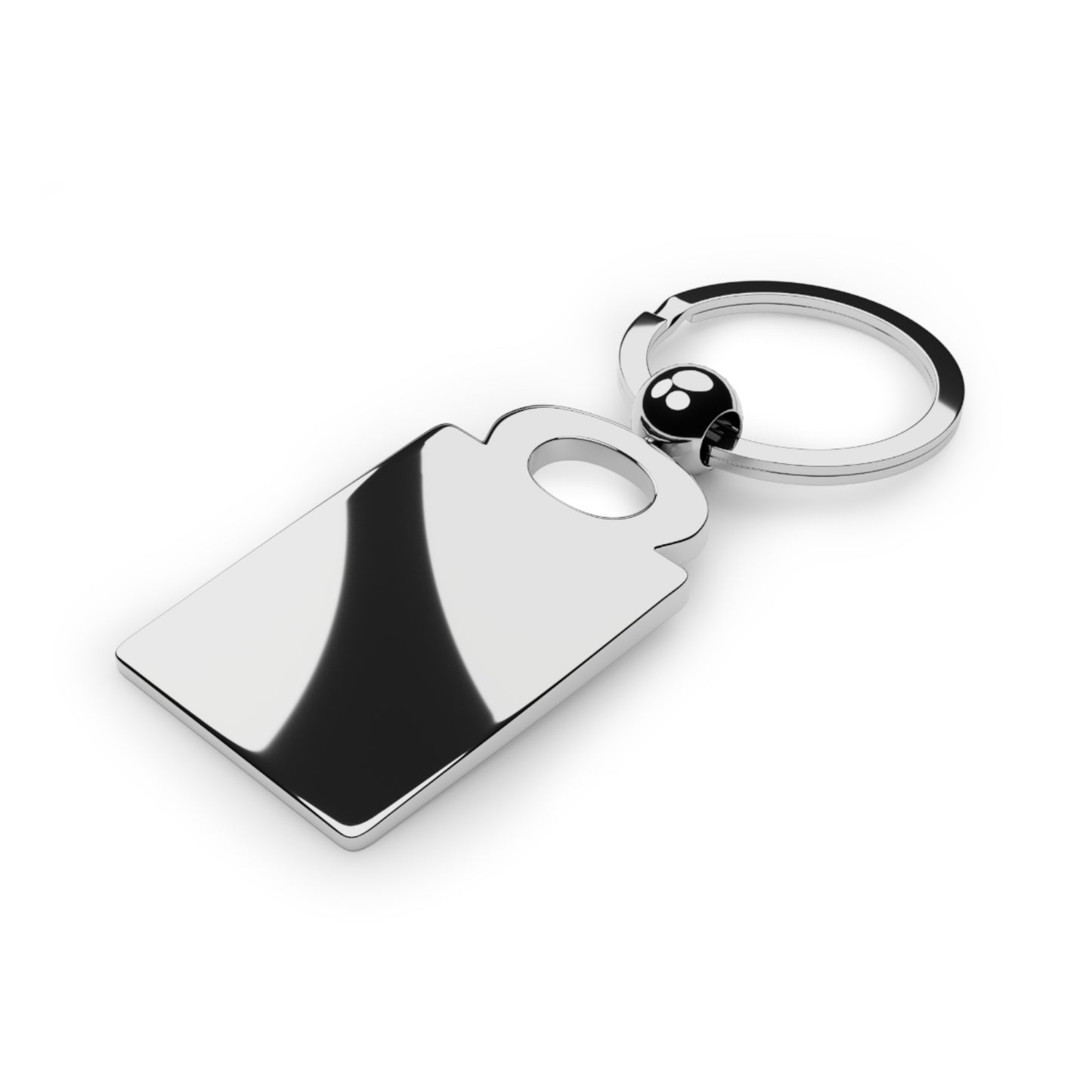 [, abstractly] Orange-on-Black - Key Chain