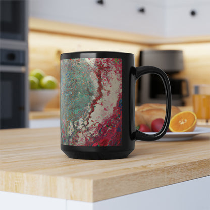 Vanadium Synthetite - Chemistry, Abstractly - Black Ceramic Mug 15oz