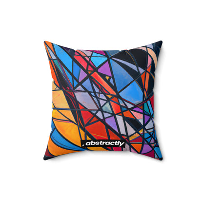 Felix Thornton - Gravity Force, Abstractly - Faux Suede Throw Pillow