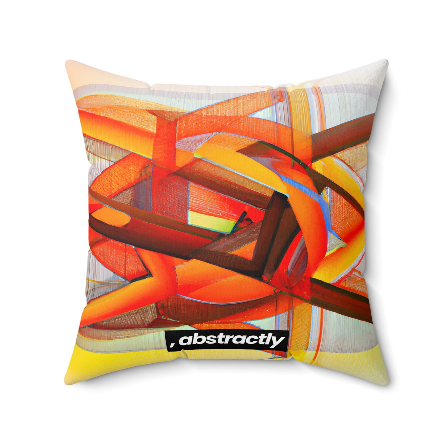 Dorian Stansfield - Magnetic Force, Abstractly - Faux Suede Throw Pillow