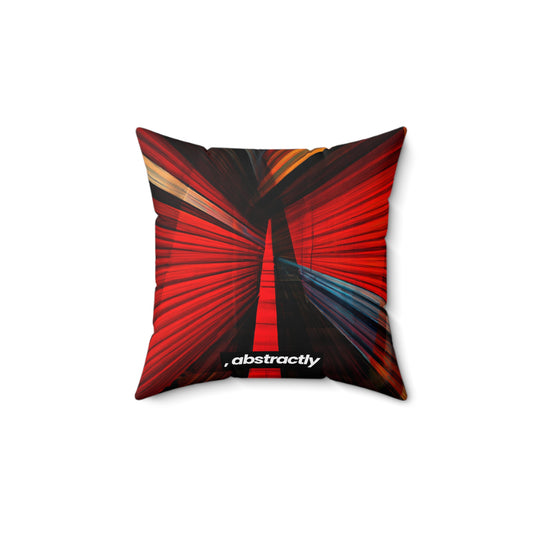 Eleanor Finchley - Electromagnetic Force, Abstractly - Faux Suede Throw Pillow