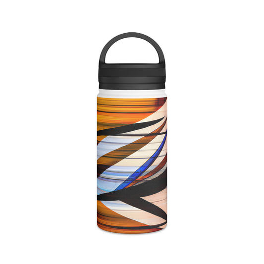 Valerie Schwartz - Magnetic Force, Abstractly - Stainless Steel Water Bottle