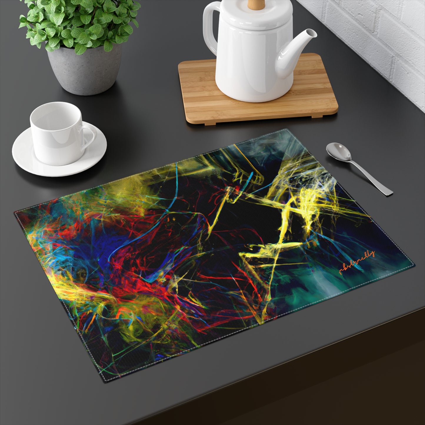 Connie Valdez - Electric Force, Abstractly - Placemat