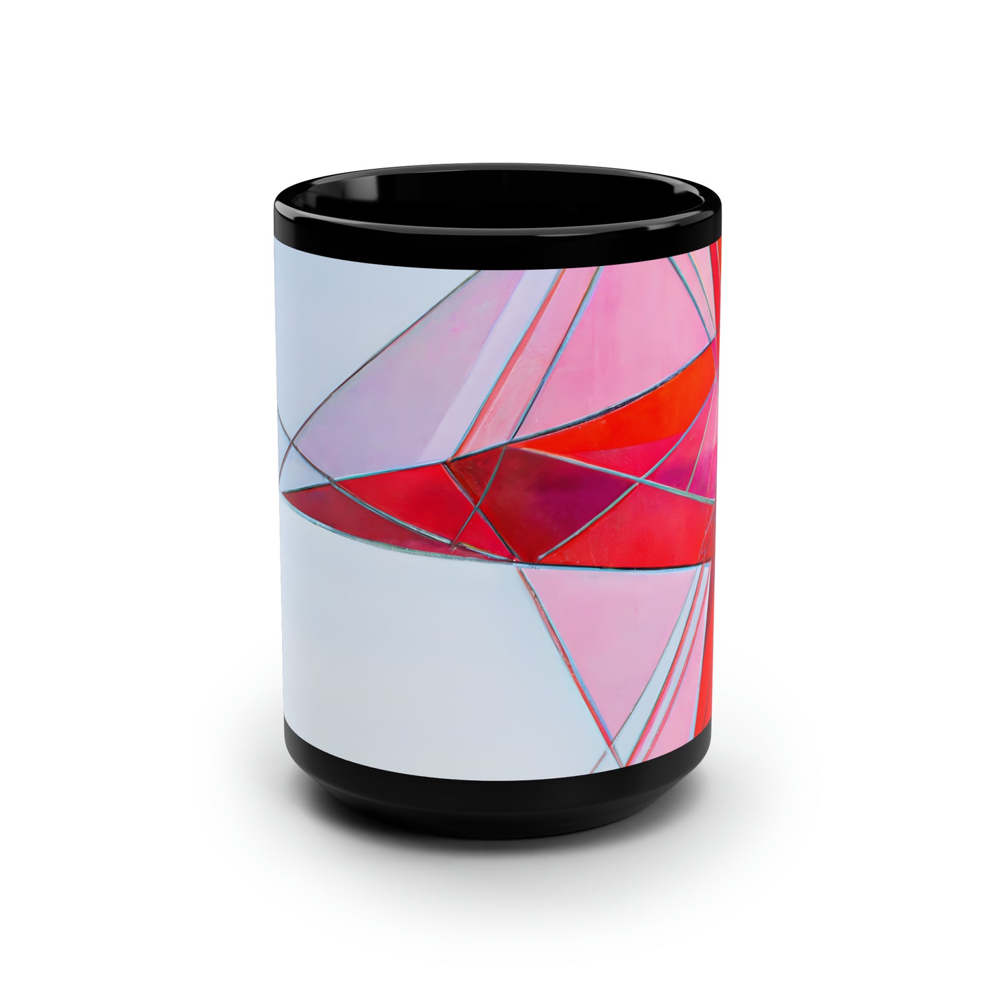 Valerie Radcliffe - Air Resistance Force, Abstractly - Black Ceramic Mug 15oz