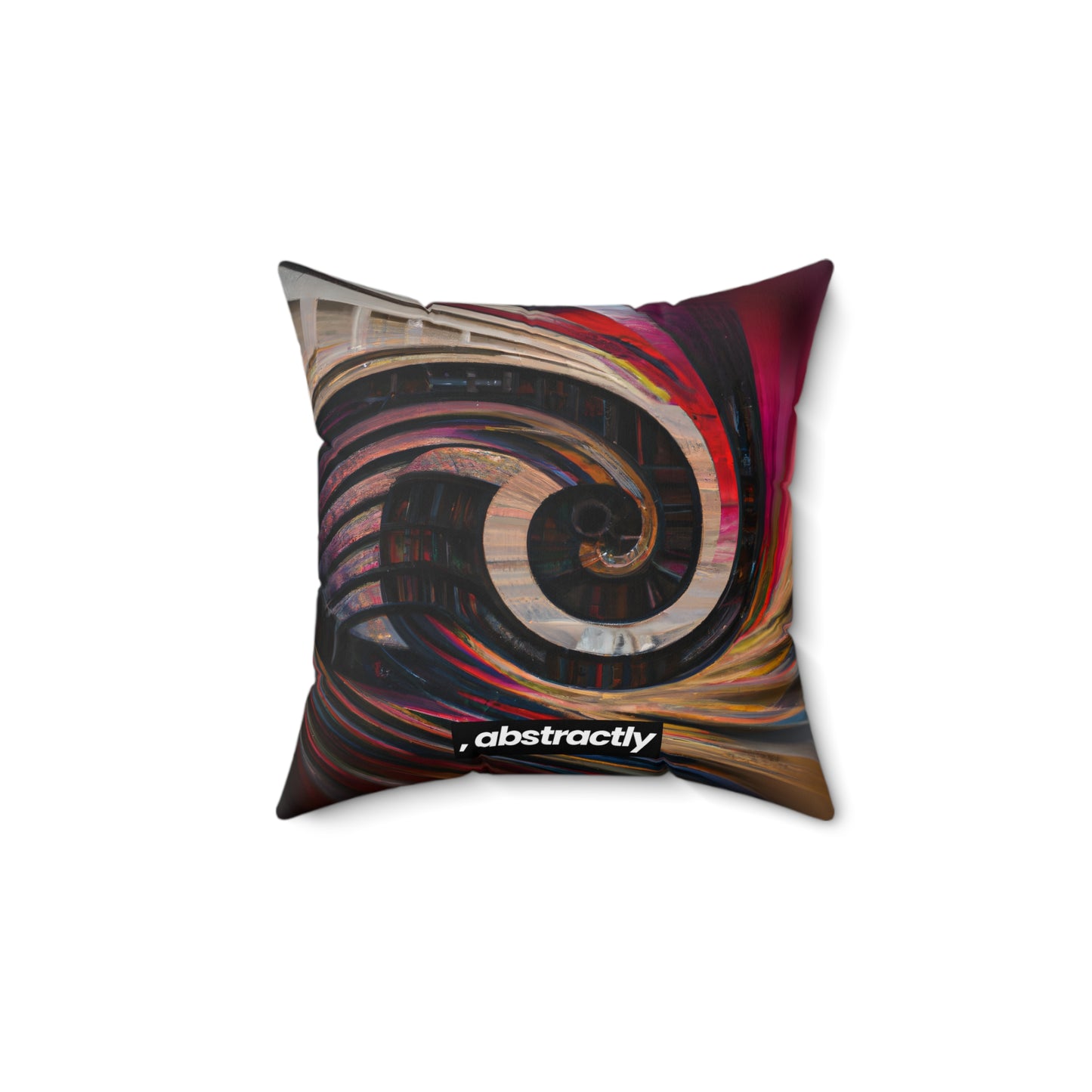 George Strickland - Gravity Force, Abstractly - Faux Suede Throw Pillow