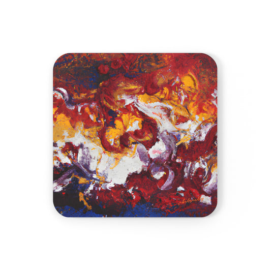 Galactic Nitride - Chemistry, Abstractly - Corkwood Coaster Set of 4