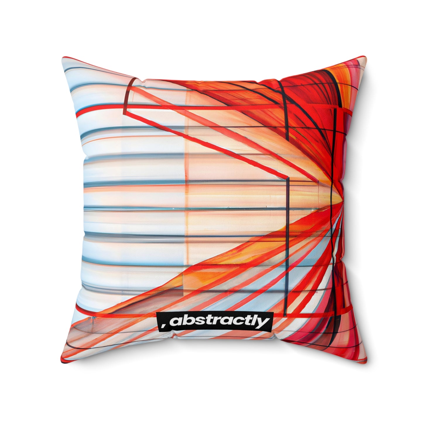 Cassandra Hawthorne - Applied Force, Abstractly - Faux Suede Throw Pillow