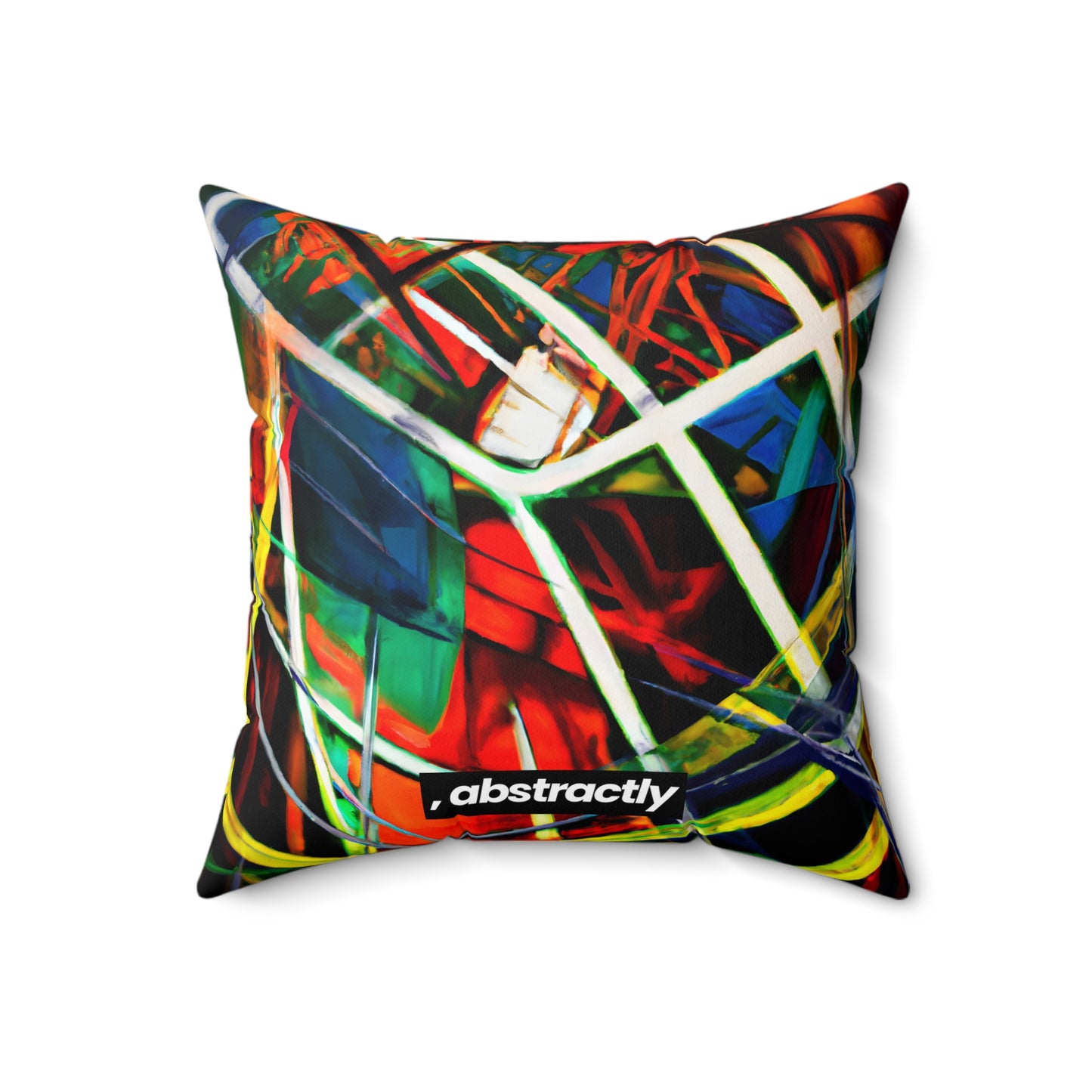 Philip Marconi - Tension Force, Abstractly - Faux Suede Throw Pillow