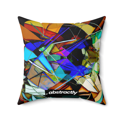 Adrianne Lehmann - Electric Force, Abstractly - Faux Suede Throw Pillow